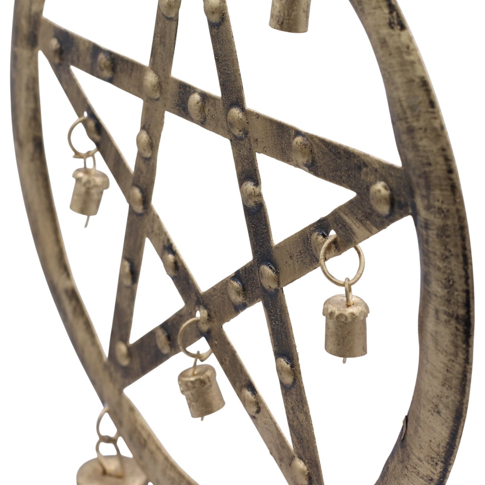 Indian Chimes - Pentagon with Cow Bells - 25x49cm - imagine 2