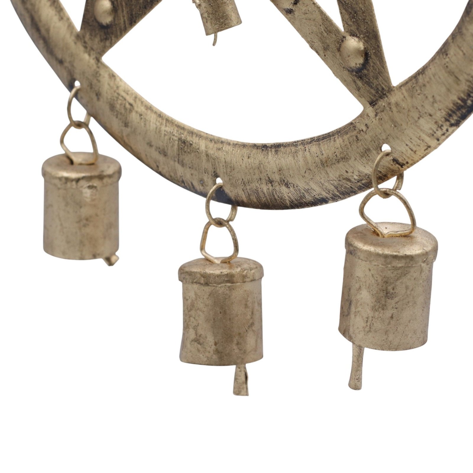 Indian Chimes - Pentagon with Cow Bells - 25x49cm - imagine 3