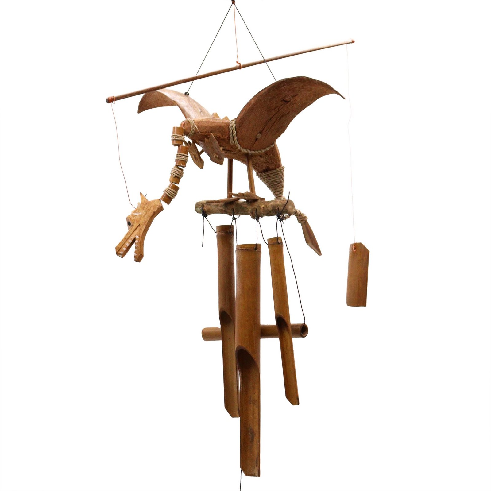 Coconut Dragon Wind Chimes - imagine 2