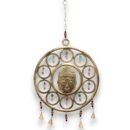 Indian Chimes - Lrg Buddha  Face 15 Bell Chimes - 36cm