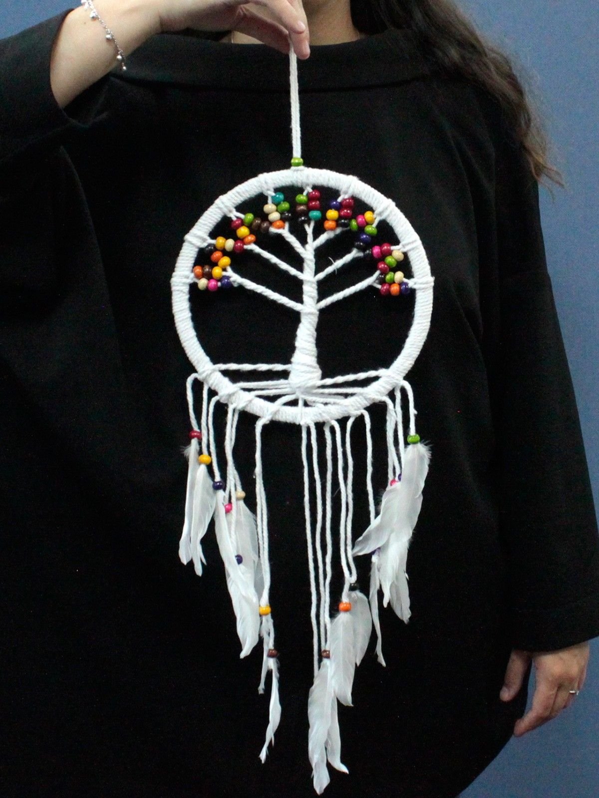 Tree of Life Dreamcatcher - Cotton 22cm (assorted) - imagine 5