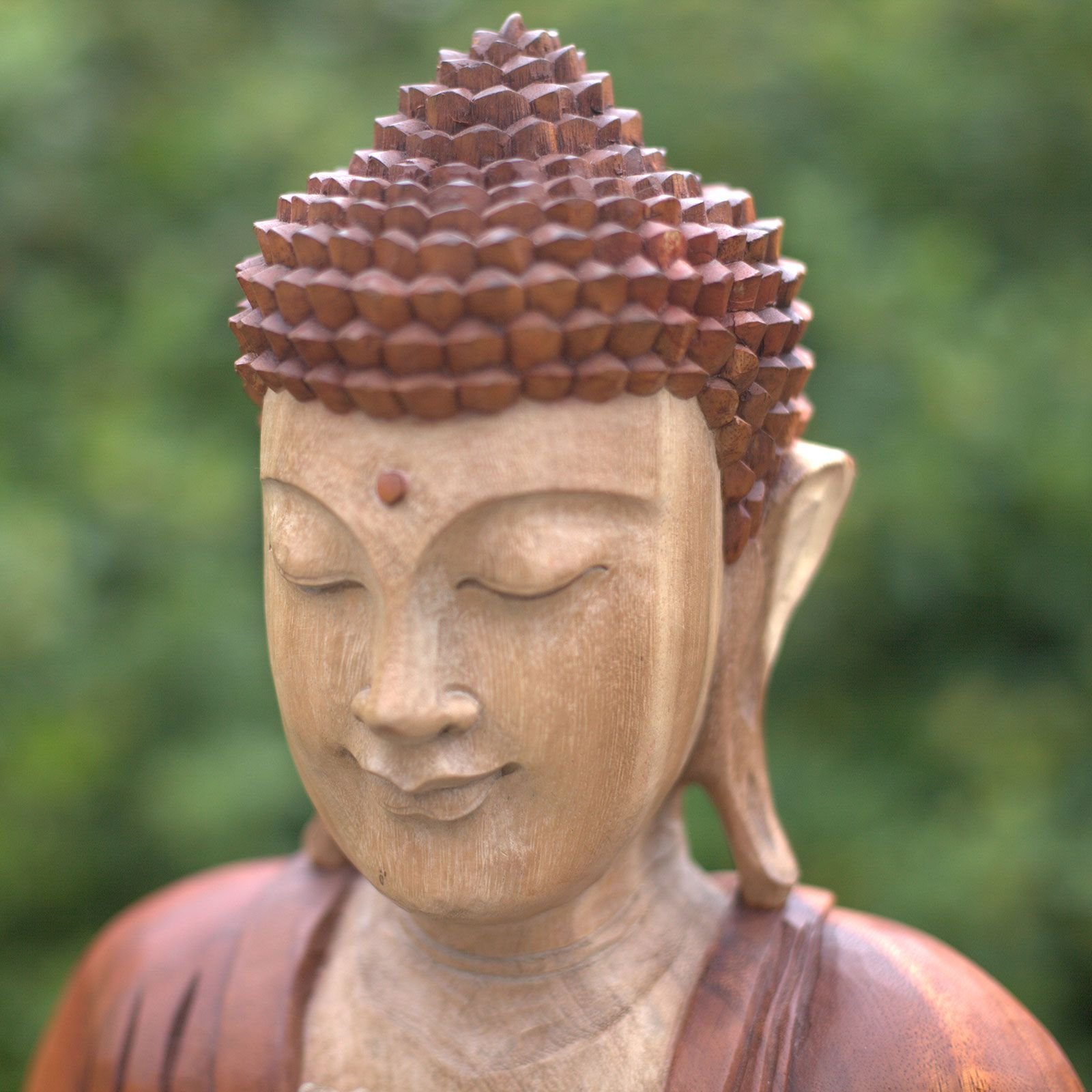 Hand Carved Buddha Statue - 60cm Welcome - imagine 4