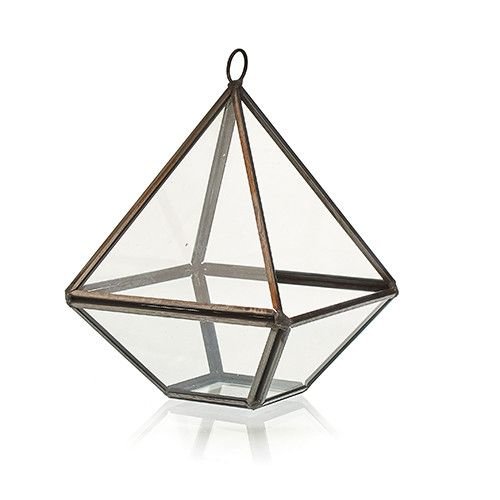 Glass Terrarium - Small Diamond - imagine 2