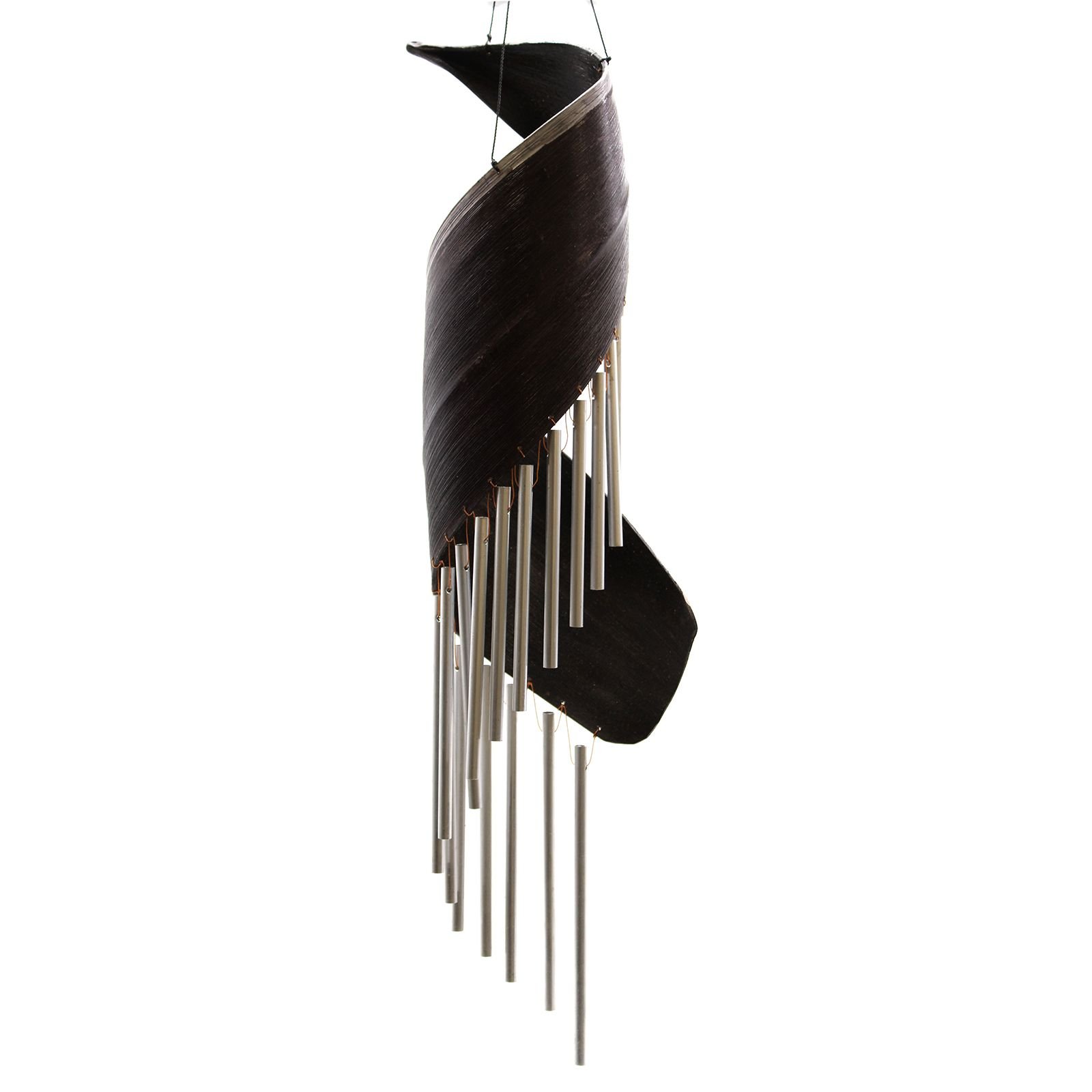Coconut Leaf Wind Chimes - Chocolate - imagine 4