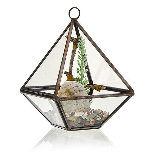 Glass Terrarium - Small Diamond - imagine 3