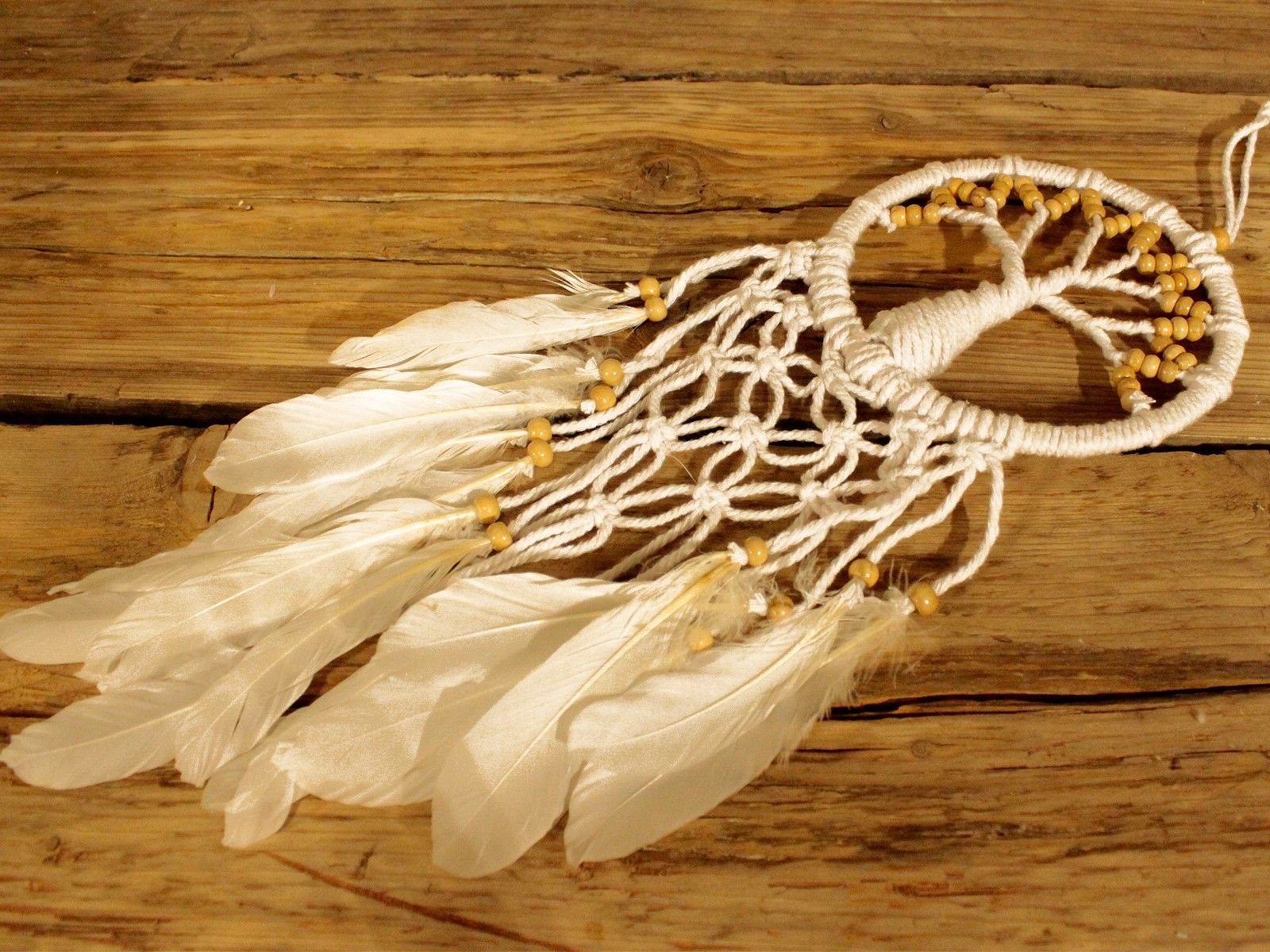 Tree of Life Dreamcatcher - Pure & Natural 16cm - imagine 4
