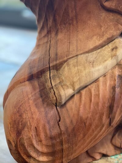 Hand Carved Buddha Statue - 30cm Welcome