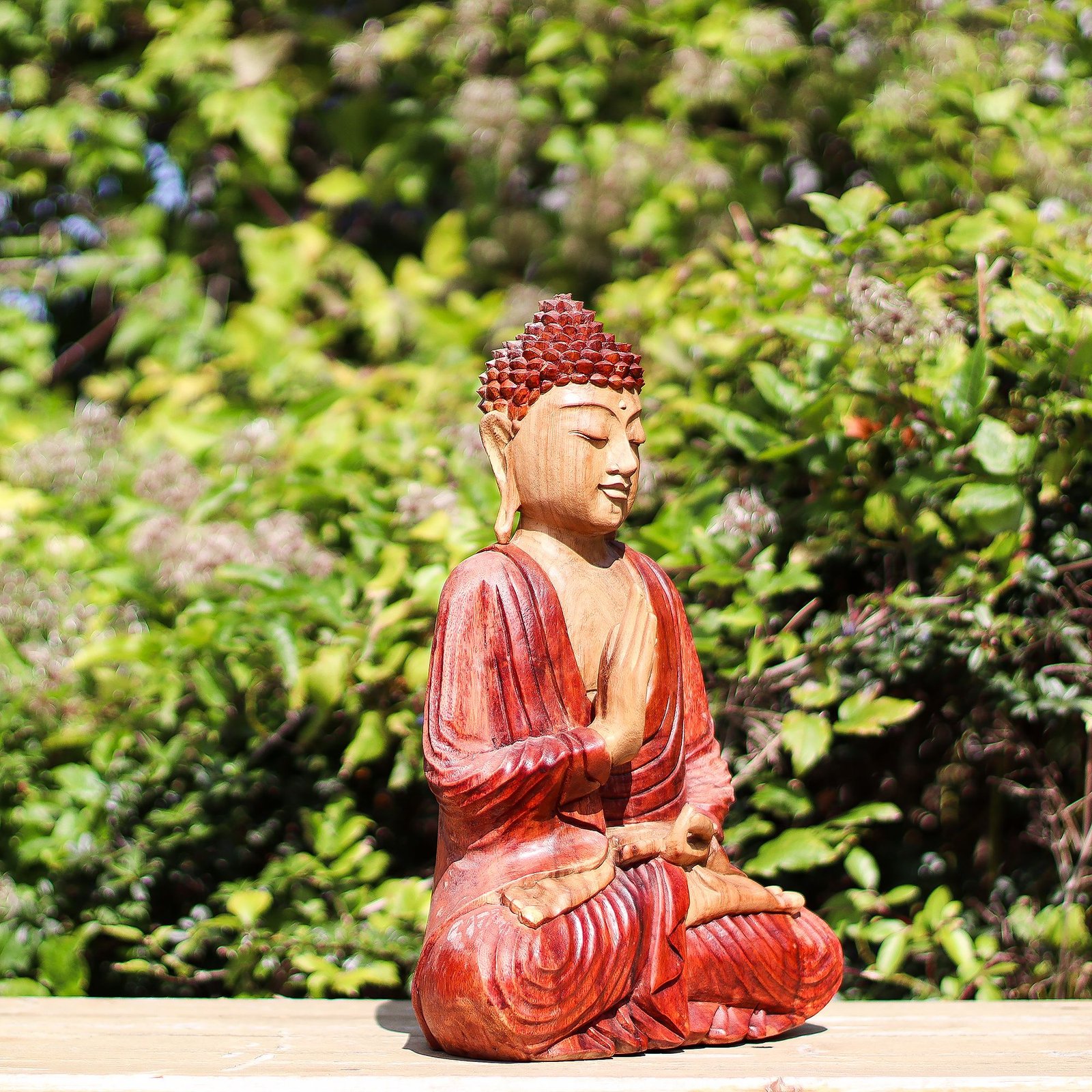 Hand Carved Buddha Statue - 30cm Teaching Transmission - imagine 3