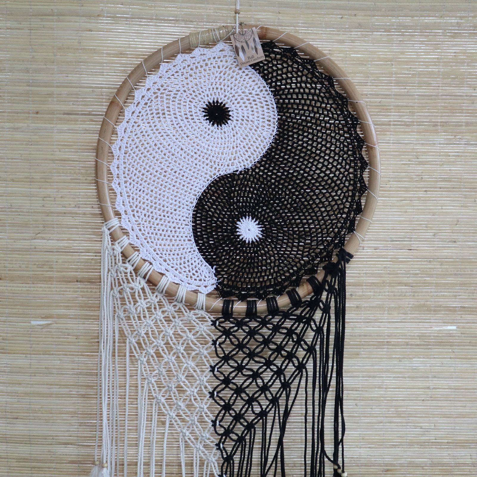Bali Dreamcatchers - Extra Large Ying Yang D: 50cm - imagine 2