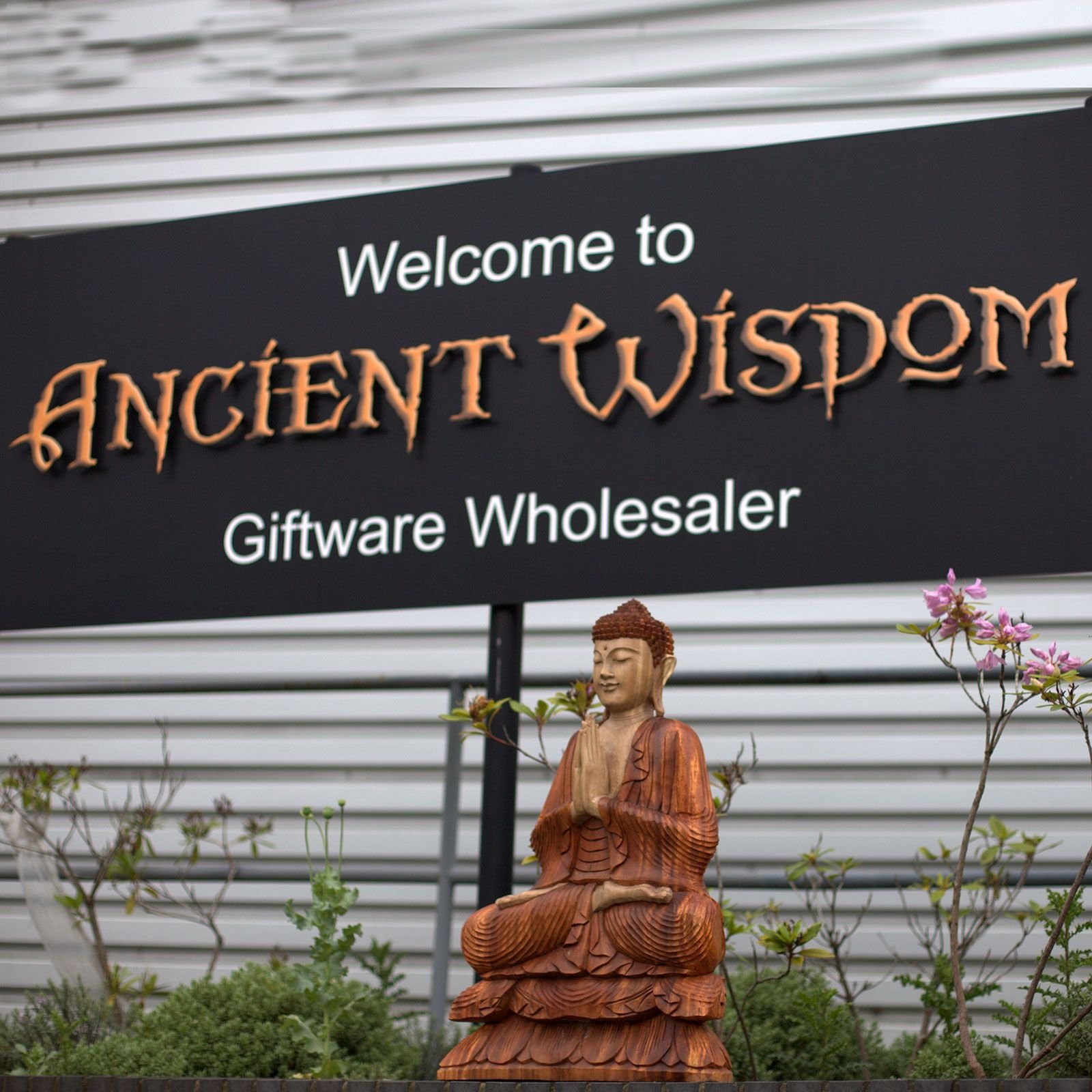 Hand Carved Buddha Statue - 80cm Welcome - imagine 7