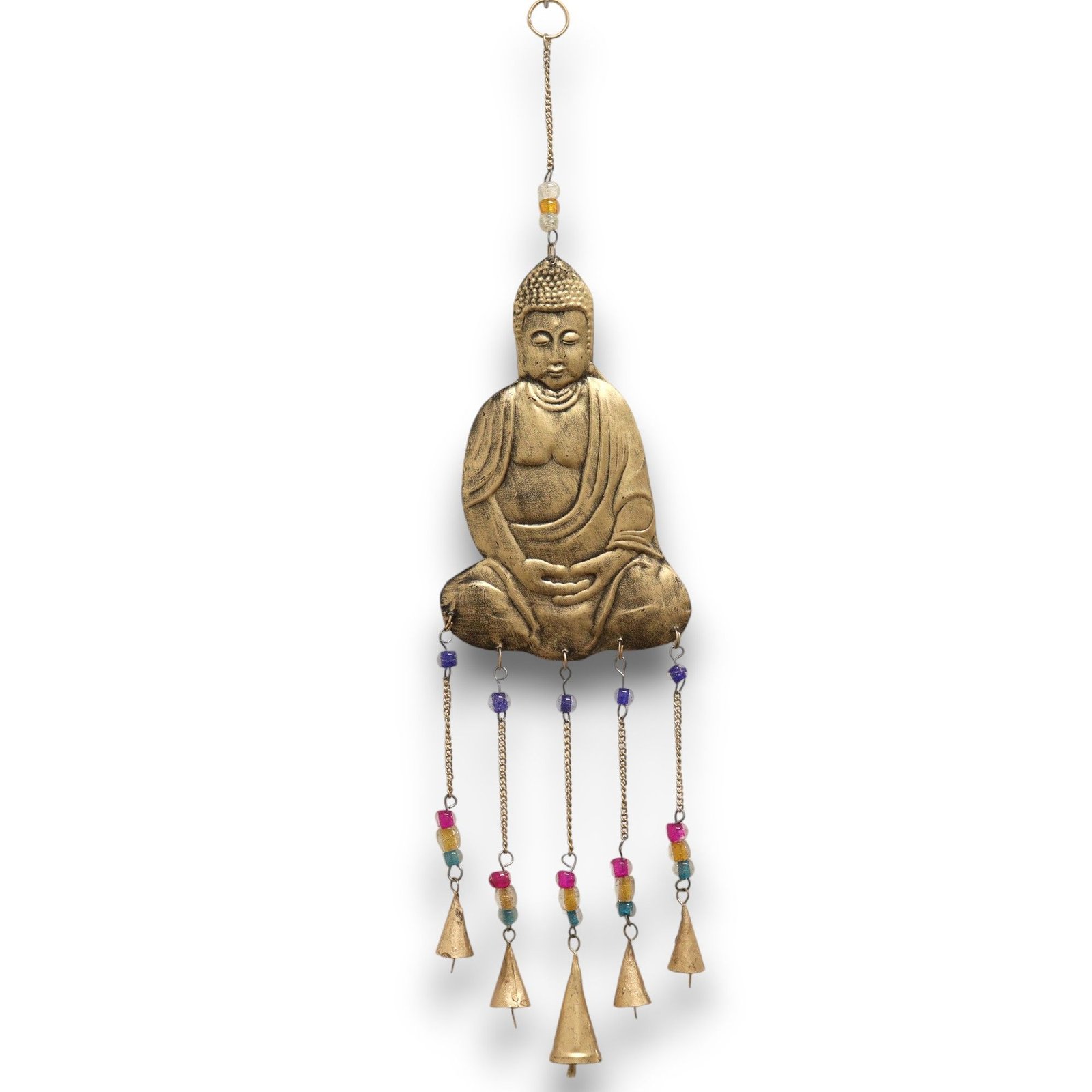 Indian Chimes - Lrg Buddha 5 Bell Chimes - imagine 2