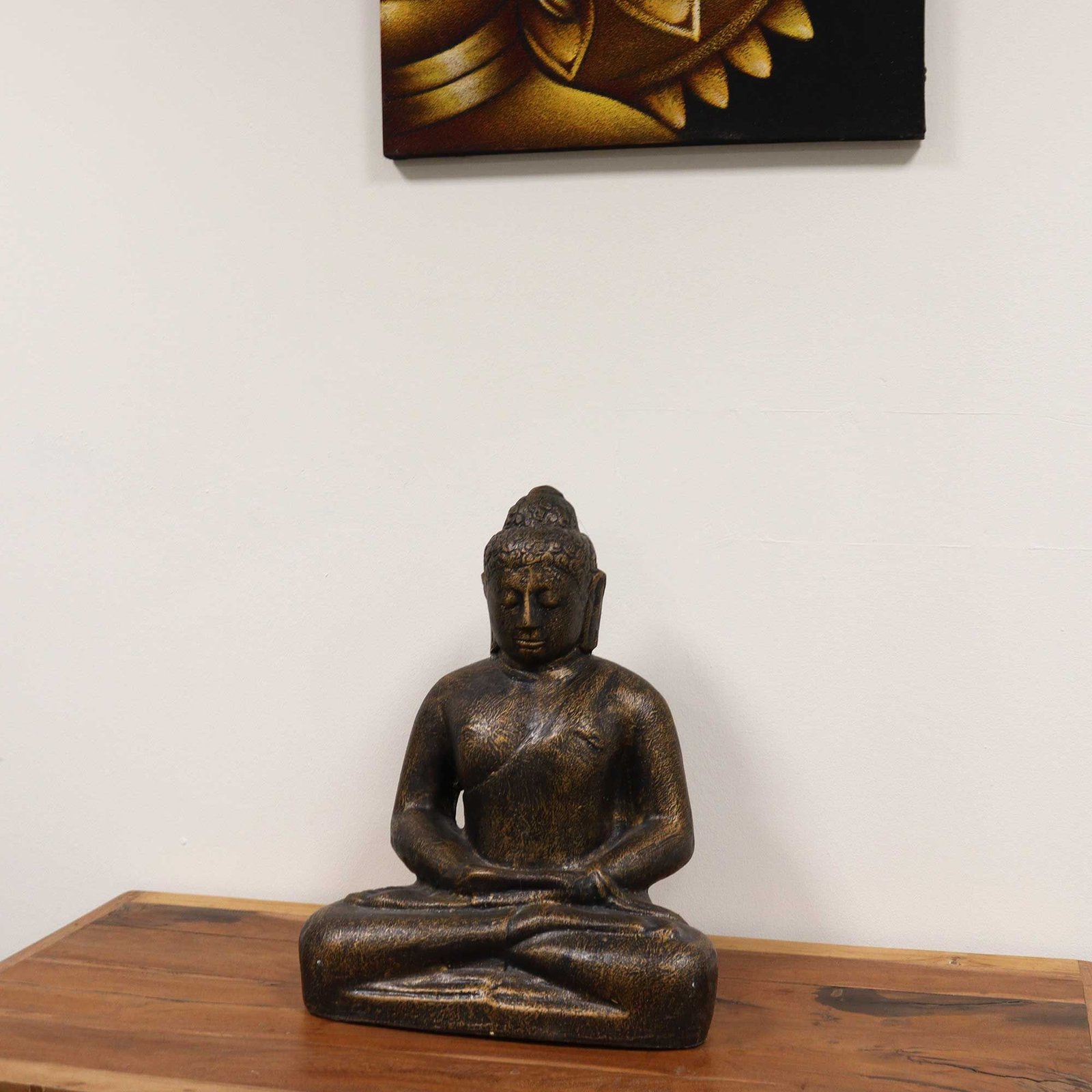 Medium Buddha Classic Antique Gold - 0.5m - imagine 2