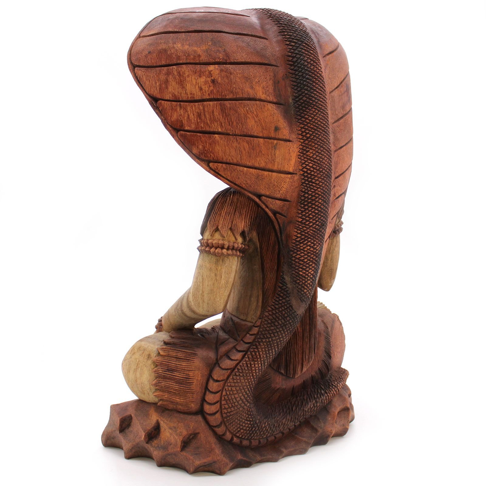 Hand Carved Buddha Statue - Shiva with Cobra - 50cm - imagine 6