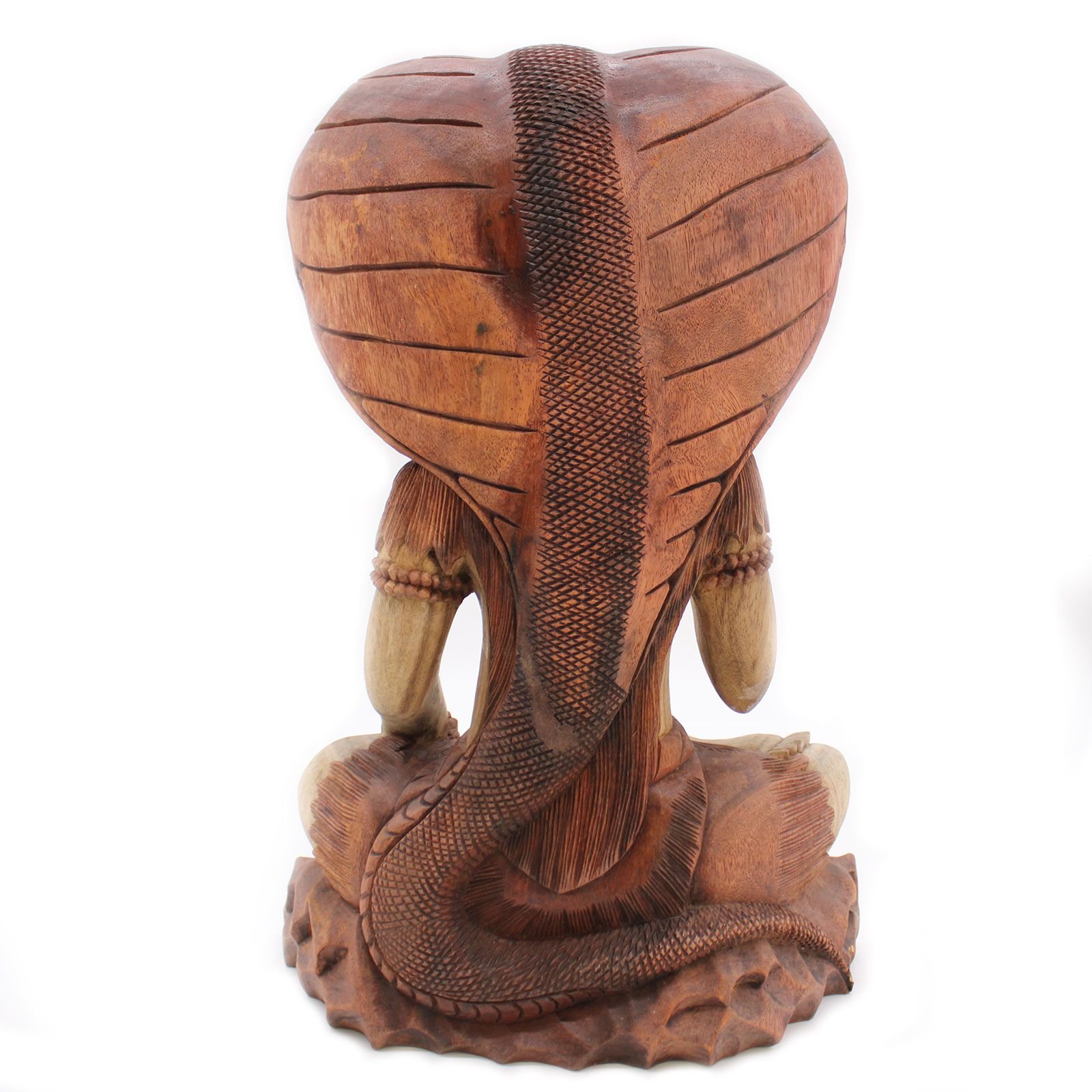 Hand Carved Buddha Statue - Shiva with Cobra - 50cm - imagine 7