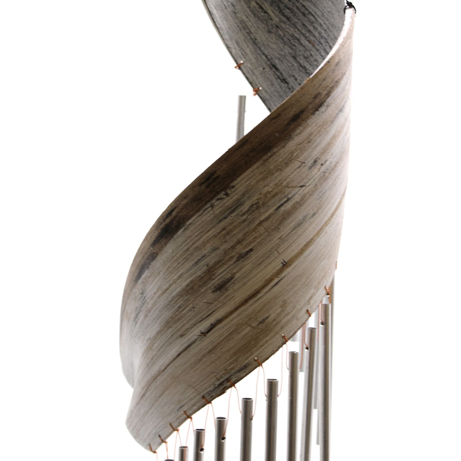 Coconut Leaf Wind Chimes - Whitewash - imagine 2