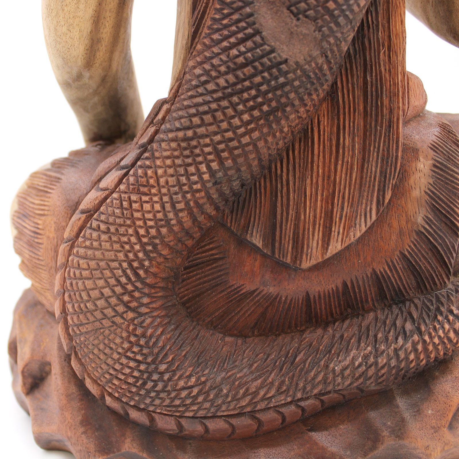 Hand Carved Buddha Statue - Shiva with Cobra - 50cm - imagine 8