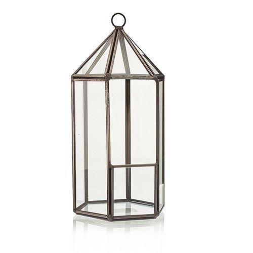 Glass Terrarium - Lantern Shape - imagine 5