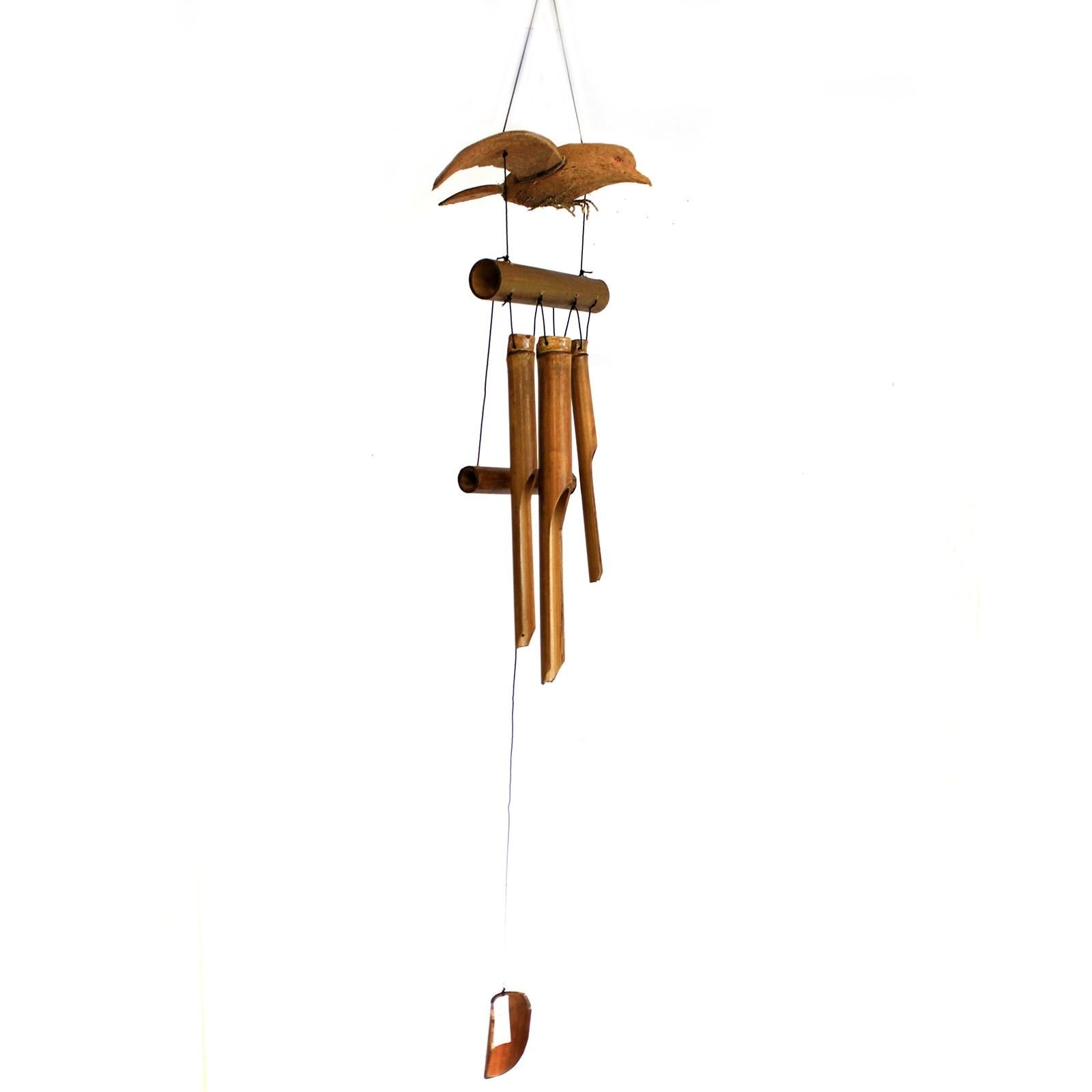 1x Coconut Blackbird Windchimes - imagine 2