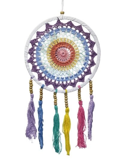 Small Dreamcatcher (22x56cm) - Pastel Rainbow