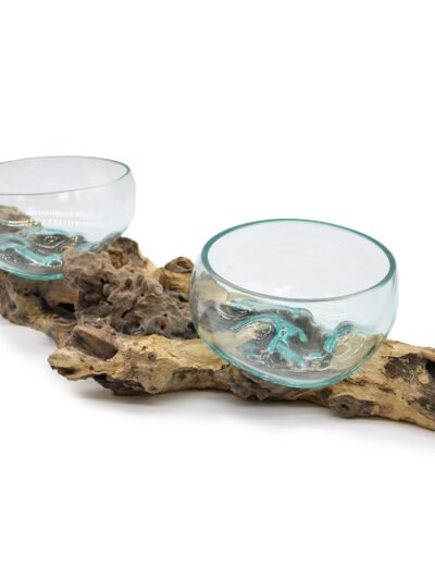 Molten Glass on XLarge Double Stand - 70cm