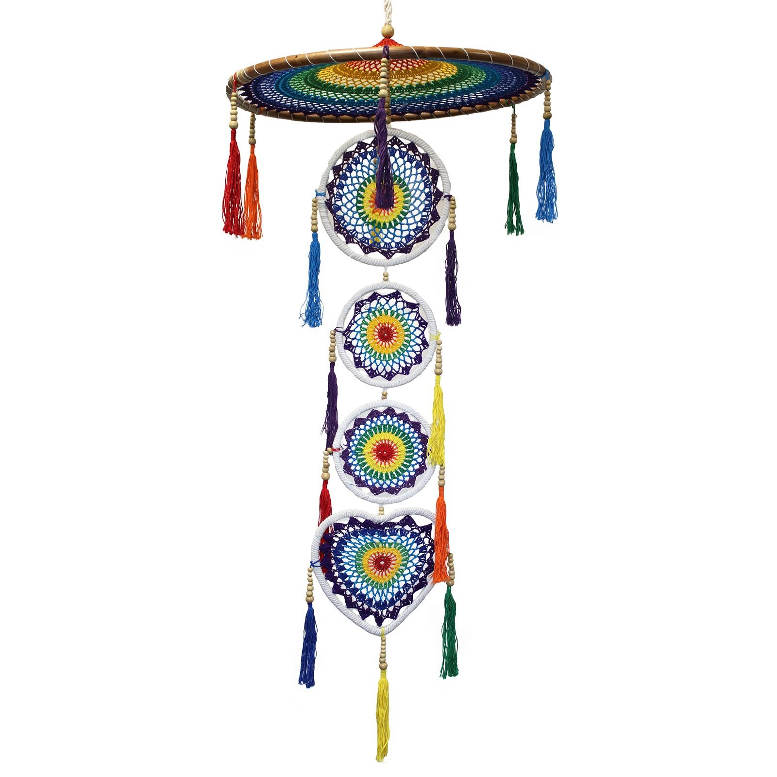 Extra Large Drama Dreamcatcher - Vivid Rainbow - imagine 2