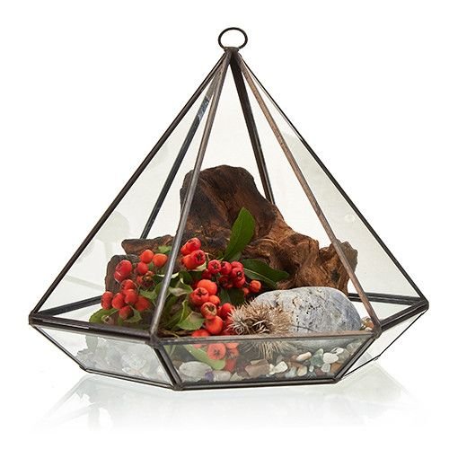 Glass Terrarium - Large Diamond - imagine 3