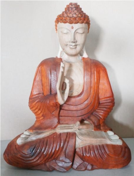 Hand Carved Buddha Statue - 40cm Teaching Transmission - imagine 3