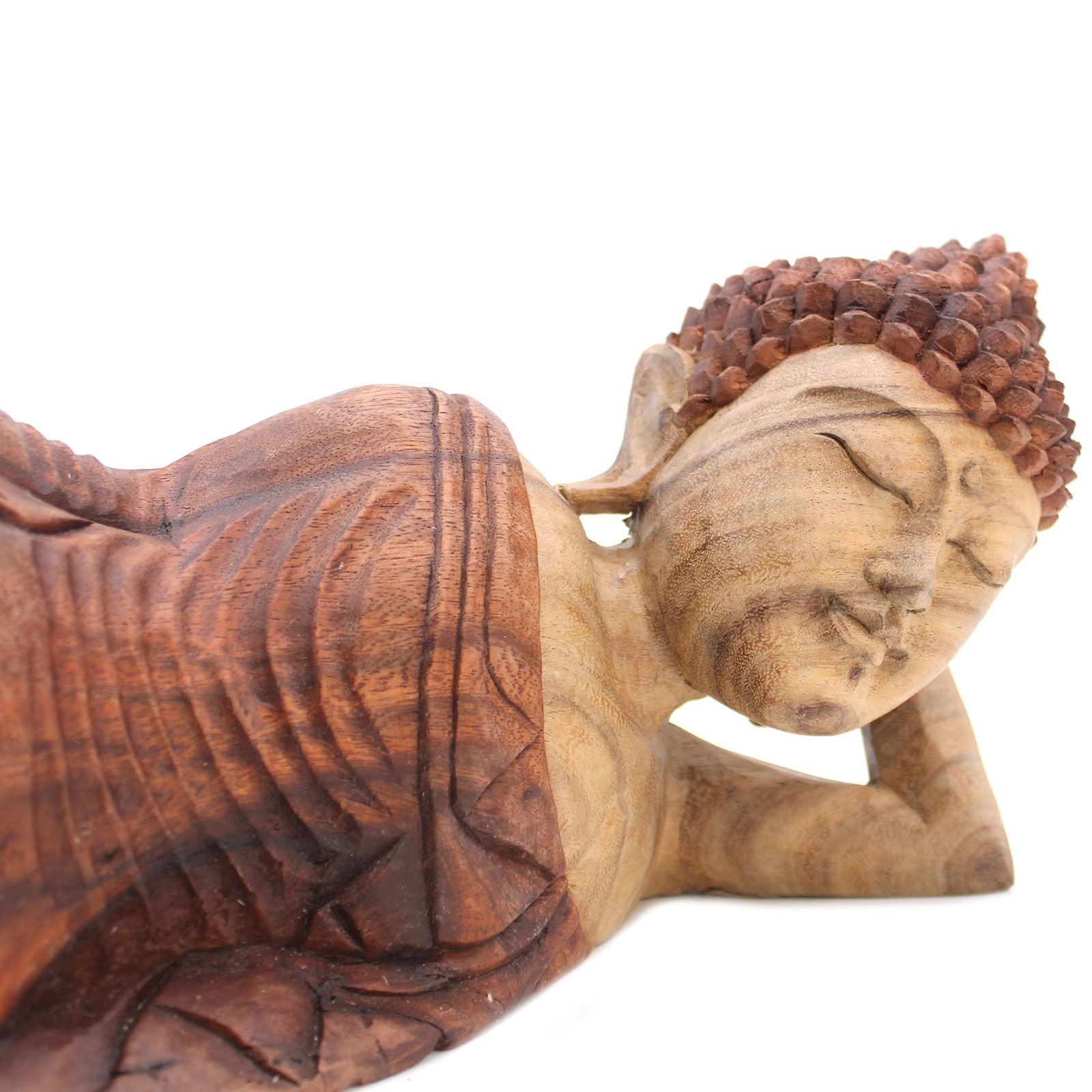 Hand Carved Buddha Statue - 50cm - Sleeping - imagine 2