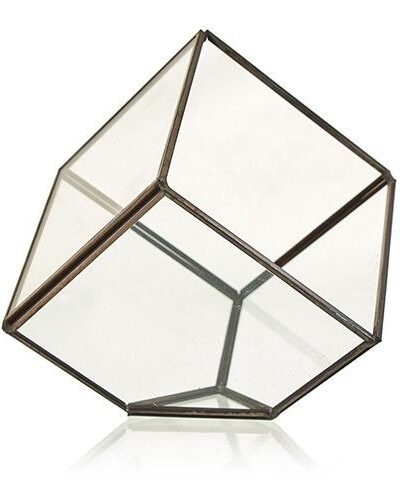 Glass Terrarium - Cube on Corner